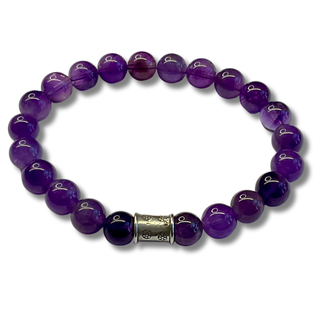 Amethyst with Sterling Silver