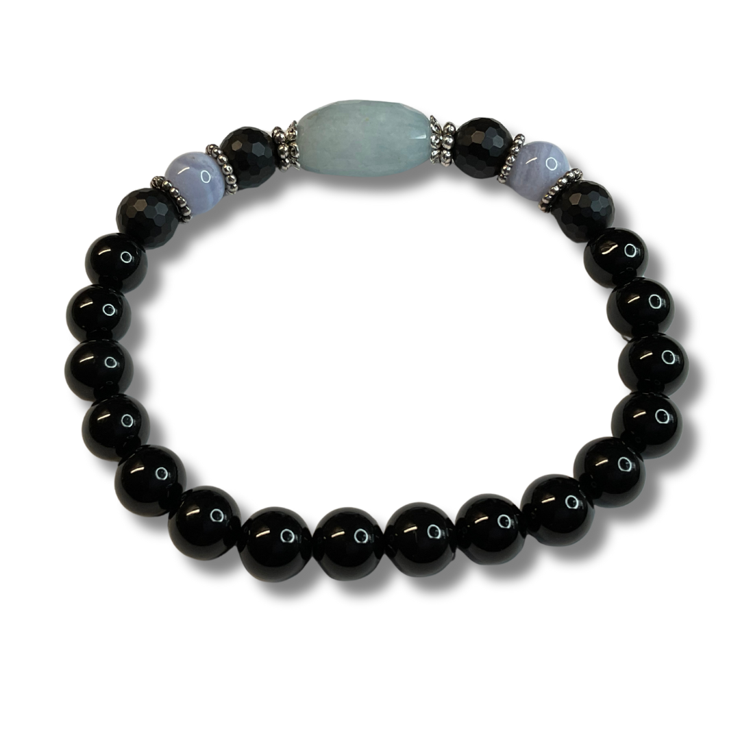 Men Onyx and Aquamarine