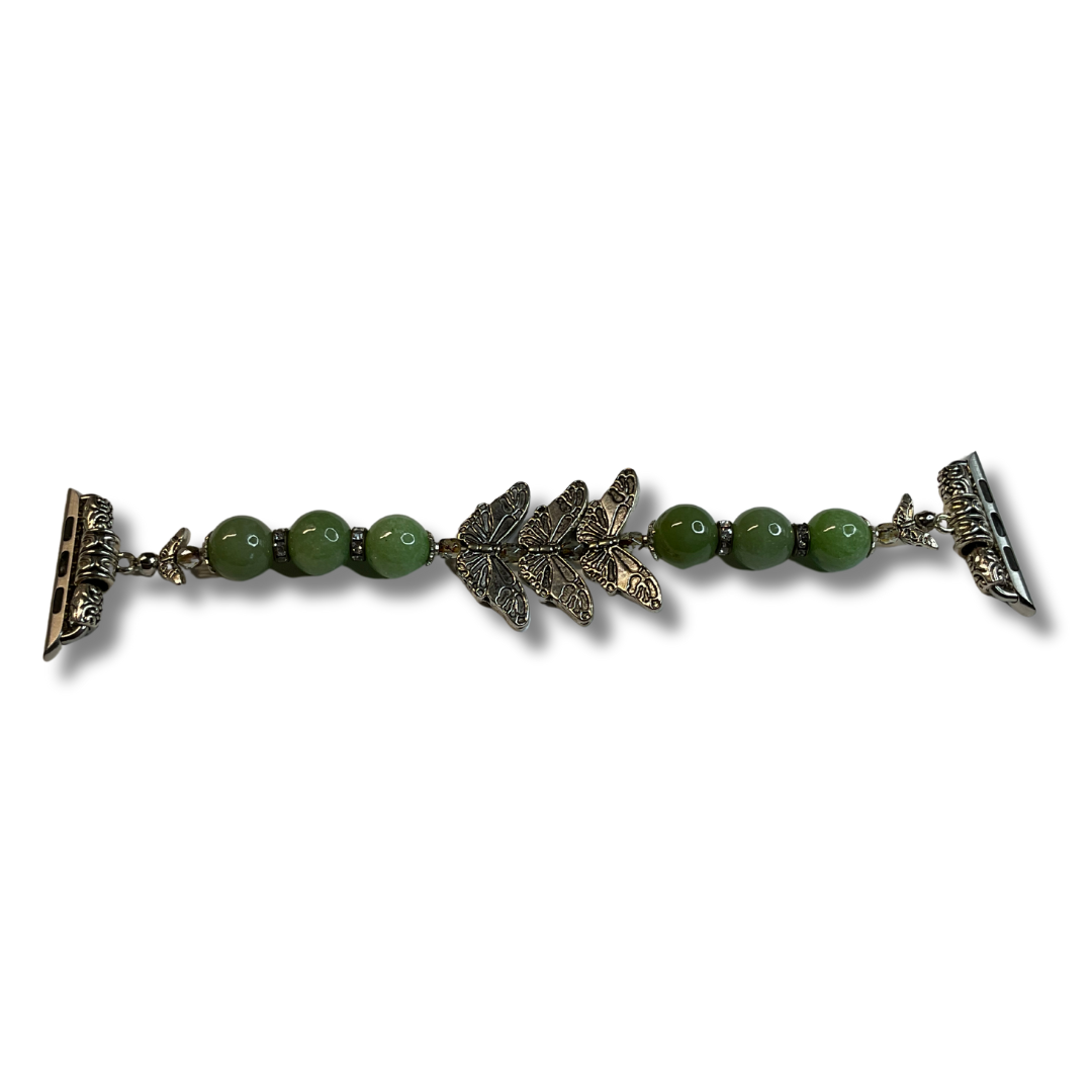 Burmese Jade Butterfly Watch Band