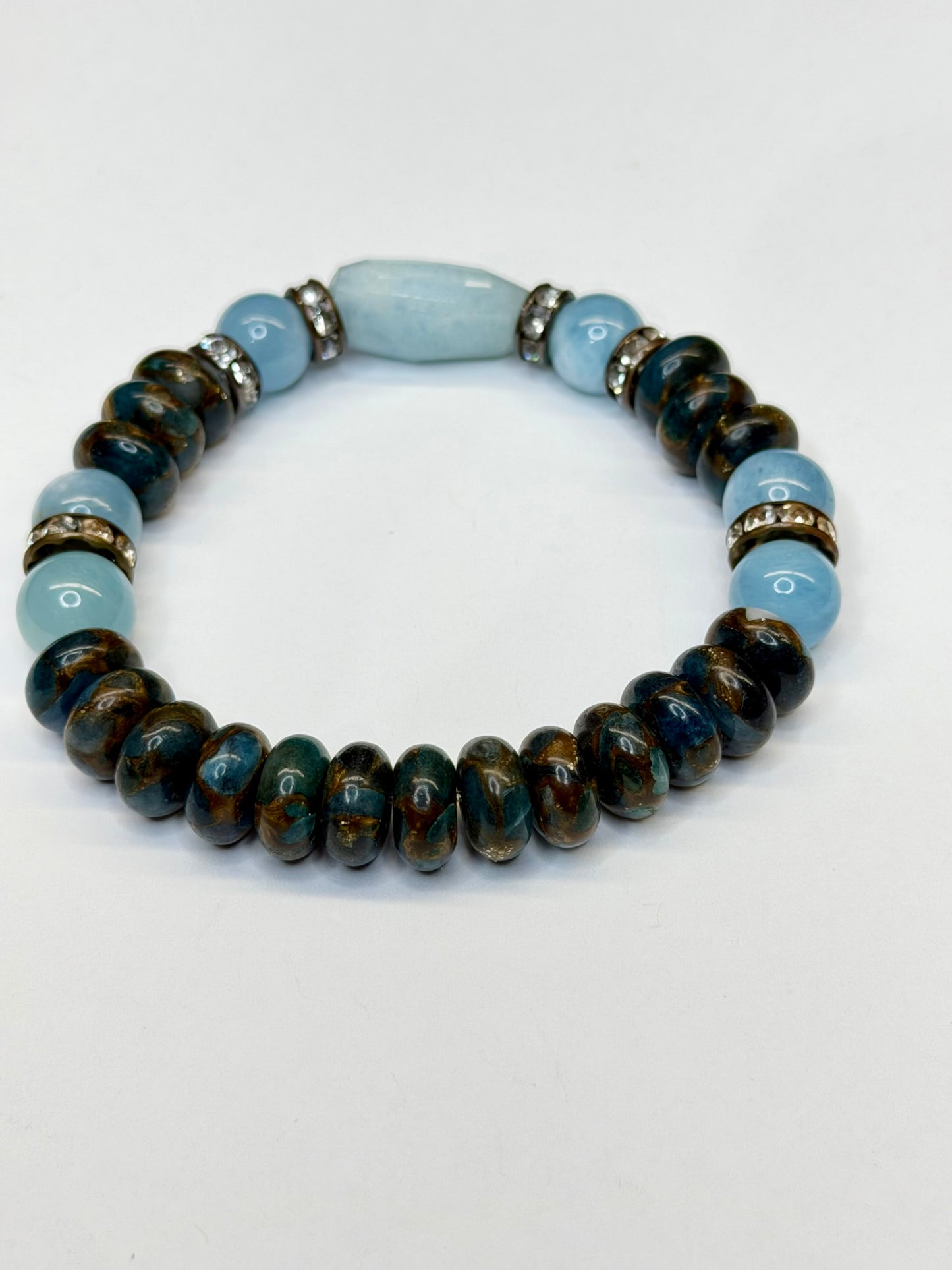Aquamarine and Blue Sea Sediment Jasper