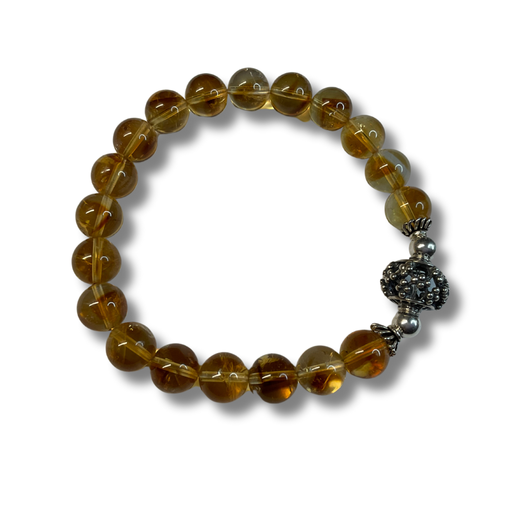 Citrine with Sterling Silver Unisex