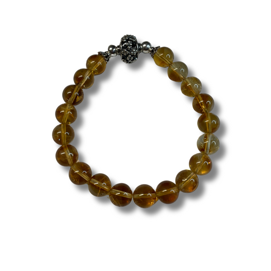 Citrine with Sterling Silver Unisex