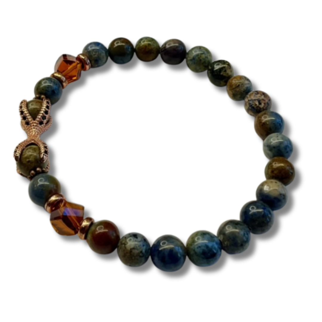 Sunset Dumortierite with Double Claw